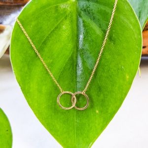 NWT Honeycat Jewelry 18k Gold Plated Mini Harmony Necklace